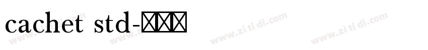 cachet std字体转换